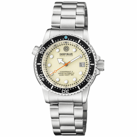 JUGGERNAUT 5 40MM SWISS AUTOMATIC DIVER BLACK CERAMIC BEZEL - YELLOW JASPER DIAL - BRACELET