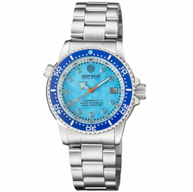 JUGGERNAUT 5 40MM SWISS AUTOMATIC DIVER BLUE CERAMIC BEZEL - BLUE COPPER TURQUOISE DIAL - BRACELET