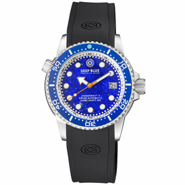 JUGGERNAUT 5 40MM SWISS AUTOMATIC DIVER BLUE CERAMIC BEZEL - BLUE LAPIS LAZOULI DIAL