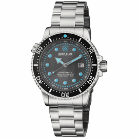 JUGGERNAUT 5 44MM AUTOMATIC DIVER BLACK CERAMIC BEZEL - GREY DIAL - BRACELET