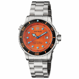 JUGGERNAUT 5 44MM AUTOMATIC DIVER BLACK CERAMIC BEZEL - ORANGE DIAL - BRACELET