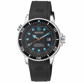 JUGGERNAUT 5 44MM SWISS  AUTOMATIC DIVER BLACK CERAMIC BEZEL - BLACK DIAL - STRAP