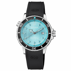 JUGGERNAUT 5 44MM SWISS AUTOMATIC DIVER BLACK CERAMIC BEZEL - LIGHT BLUE DIAL - STRAP