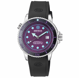 JUGGERNAUT 5 44MM SWISS AUTOMATIC DIVER BLACK CERAMIC BEZEL - PURPLE DIAL - STRAP