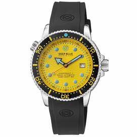 JUGGERNAUT 5 44MM SWISS AUTOMATIC DIVER BLACK CERAMIC BEZEL - YELLOW DIAL - STRAP