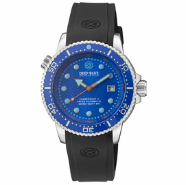 JUGGERNAUT 5 44MM SWISS AUTOMATIC DIVER BLUE CERAMIC BEZEL - BLUE DIAL - STRAP