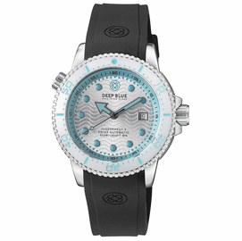 JUGGERNAUT 5 44MM SWISS  AUTOMATIC DIVER WHITE CERAMIC BEZEL - LIGHT BLUE / WHITE DIAL - STRAP