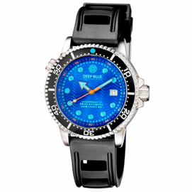 JUGGERNAUT IV SWISS AUTOMATIC  DIVER BLACK BEZEL BLUE DIAL