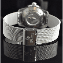 Ladies 18mm This Mesh weave Bracelet Fits all Lady Blue Watches