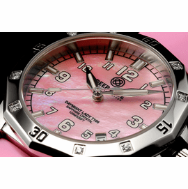 Lady Blue T100 - Pink  MOP - Silicon Band