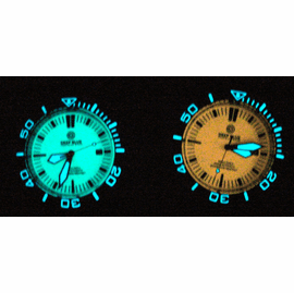 Lume Shots - Blue dial / Orange dial