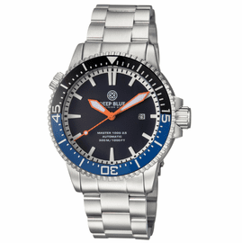 MASTER 1000 2.5 -  60 HOUR POWER RESERVE AUTOMATIC  CERAMIC BEZEL DIVER BLACK/BLUE BEZEL BLACK DIAL
