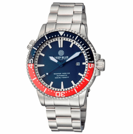 MASTER 1000 2.5 -  60 HOUR POWER RESERVE AUTOMATIC  CERAMIC BEZEL DIVER BLUE/RED BEZEL BLUE DIAL