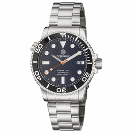 MASTER 1000 AUTOMATIC DIVER BLACK ALUMINUM BEZEL  BLUE SANDSTONE DIAL  BRACELET