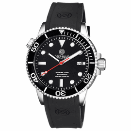 MASTER 1000 AUTOMATIC DIVER BLACK BEZEL -BLACK DIAL- RED SECOND HAND