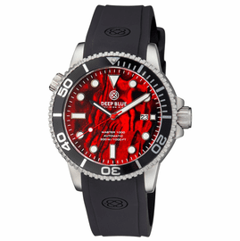 MASTER 1000 AUTOMATIC DIVER BLACK BEZEL -  RED ABALONE SHELL DIAL