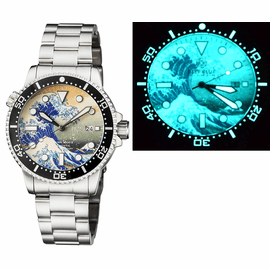 MASTER 1000 AUTOMATIC DIVER CERAMIC BLACK BEZEL - WAVE FULL LUMINOUS DIAL BRACELET 