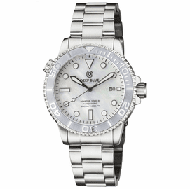 MASTER 1000 AUTOMATIC DIVER SILVER  CERAMIC BEZEL -WHITE MOTHER OF PEARL DIAL BRACELET