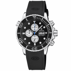 MASTER 1000 CHRONOGRAPH QUARTZ CHRONOGRAPH BLACK BEZEL - BLACK DIAL LUME SUBDIALS STRAP