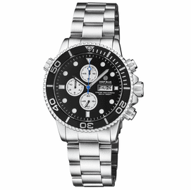 MASTER 1000 CHRONOGRAPH QUARTZ CHRONOGRAPH BLACK BEZEL - BLACK DIAL WHITE SUBDIALS BRACELET