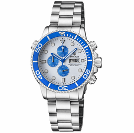 MASTER 1000 CHRONOGRAPH QUARTZ CHRONOGRAPH BLUE BEZEL - WHITE DIAL BRACELET