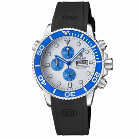 MASTER 1000 CHRONOGRAPH QUARTZ CHRONOGRAPH BLUE BEZEL - WHITE DIAL STRAP