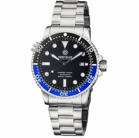 MASTER  1000 II  44MM  AUTOMATIC DIVER BLACK/BLUE CERAMIC BEZEL -BLACK GLOSSY DIAL-BLUE HANDS 
