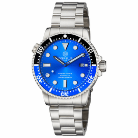 MASTER  1000 II  44MM  AUTOMATIC DIVER BLACK/BLUE CERAMIC BEZEL -BLUE SUNRAY DIAL 