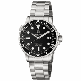 MASTER  1000 II  44MM  AUTOMATIC DIVER BLACK CERAMIC BEZEL -BLACK GLOSSY DIAL-BLACK HANDS