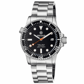 MASTER  1000 II  44MM  AUTOMATIC DIVER BLACK CERAMIC BEZEL -BLACK GLOSSY DIAL-ORANGE SECOND HAND