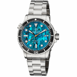 MASTER  1000 II  44MM  AUTOMATIC DIVER BLACK CERAMIC BEZEL -BLUE ABALONE DIAL