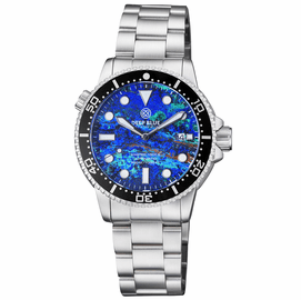  MASTER  1000 II  44MM  AUTOMATIC DIVER BLACK CERAMIC BEZEL -LABRADORITE PHOENIX STONE  DIAL BRACELET