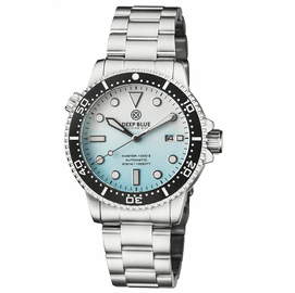 MASTER 1000 II 44MM AUTOMATIC DIVER BLACK CERAMIC BEZEL MATTE ICE BLUE BRACELET