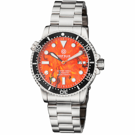 MASTER  1000 II  44MM  AUTOMATIC DIVER BLACK CERAMIC BEZEL -ORANGE ABALONE DIAL