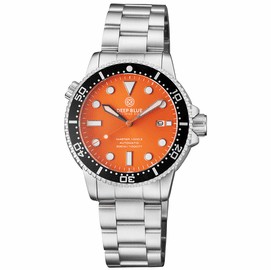 MASTER  1000 II  44MM  AUTOMATIC DIVER BLACK CERAMIC BEZEL -ORANGE SUNRAY  DIAL 