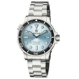 MASTER 1000 II 44MM AUTOMATIC DIVER BLACK CERAMIC BEZEL  SUNRAY ICE BLUE DIAL BRACELET