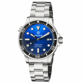 MASTER 1000 II 44MM AUTOMATIC DIVER BLACK CERAMIC BEZEL SUNRAY LIGHT BLUE DIAL BRACELET