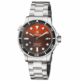 MASTER 1000 II 44MM AUTOMATIC DIVER BLACK CERAMIC BEZEL SUNRAY ORANGE DIAL BRACELET