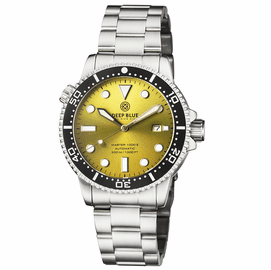 MASTER 1000 II 44MM AUTOMATIC DIVER BLACK CERAMIC BEZEL SUNRAY YELLOW DIAL BRACELET