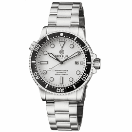 MASTER  1000 II  44MM  AUTOMATIC DIVER BLACK CERAMIC BEZEL -WHITE GLOSSY DIAL