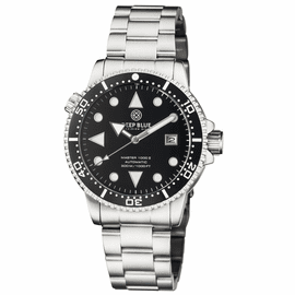 MASTER 1000 II 44MM AUTOMATIC DIVER BLACK WHITE CERAMIC BEZEL ARROW VINTAGE BLACK DIAL BRACELET