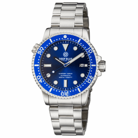 MASTER  1000 II  44MM  AUTOMATIC DIVER BLUE CERAMIC BEZEL -DARK BLUE SUNRAY DIAL- BLUE SECOND HAND 