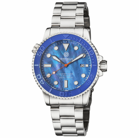 MASTER  1000 II  44MM  AUTOMATIC DIVER BLUE EMBOSSED CERAMIC BEZEL - BLUE MOTHER OF PEARL  DIAL-BRACELET