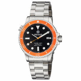 MASTER  1000 II  44MM  AUTOMATIC DIVER ORANGE CERAMIC BEZEL -BLACK GLOSSY DIAL