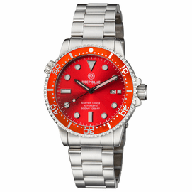MASTER  1000 II  44MM  AUTOMATIC DIVER RED CERAMIC BEZEL -RED SUNRAY DIAL