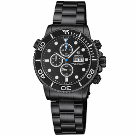 MASTER 1000 PVD CHRONOGRAPH QUARTZ CHRONOGRAPH BLACK BEZEL - BLACK DIAL BRACELET