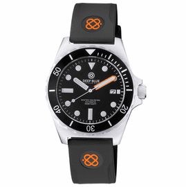 MASTER 1000 RETRO -  BLACK BEZEL - BLACK DIAL - ORANGE MINUTE HAND -  STRAP