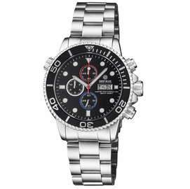 MASTER 1000 USA CHRONOGRAPH QUARTZ CHRONOGRAPH BLACK BEZEL - BLACK DIAL BRACELET
