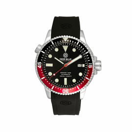 MASTER 1000M AUTOMATIC  DIVER 1/2 BLACK 1/2 RED- BLACK -