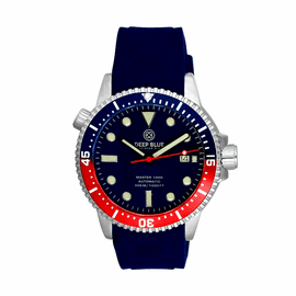 MASTER 1000M AUTOMATIC  DIVER 1/2 BLUE 1/2 RED- BLUE